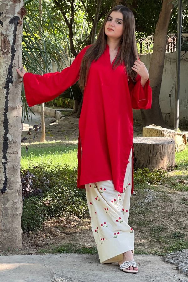 LAL PARI EMBROIDERED 2PC
